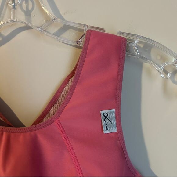 CW-X Pink High Impact Racerback Adjustable Clasp Running Sports Bra Size 34DD/E - Picture 3 of 6